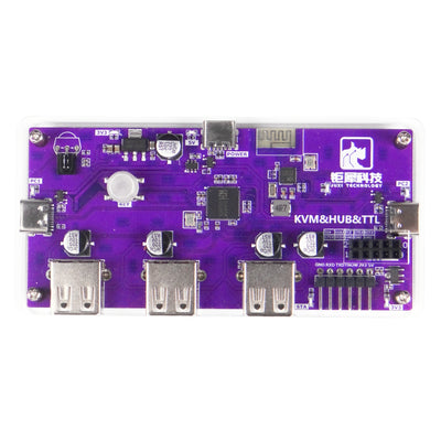 4-in-1 KVM Switch HUB | TTL Serial Bluetooth Docking Station