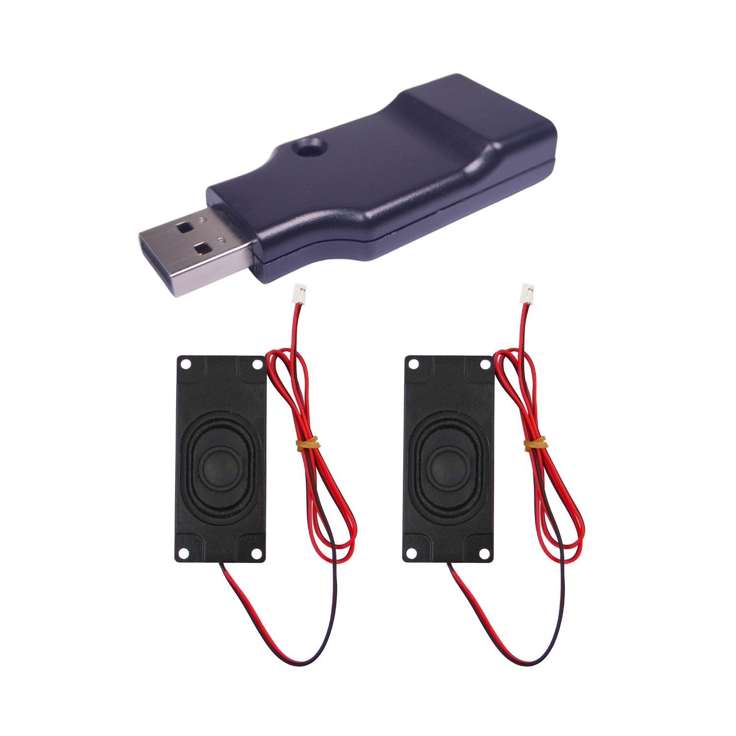 Driver-Free USB 2.0 Sound Card with Onboard Mic for AI Voice Interaction